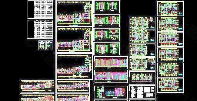 六层花园洋房住宅建筑施工图