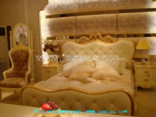 浪漫的巴黎，床，床，家具，卧室，三维模型