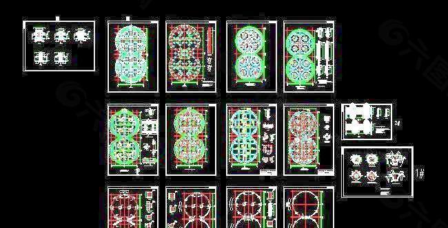 上海某煤仓钢结构设计施工图