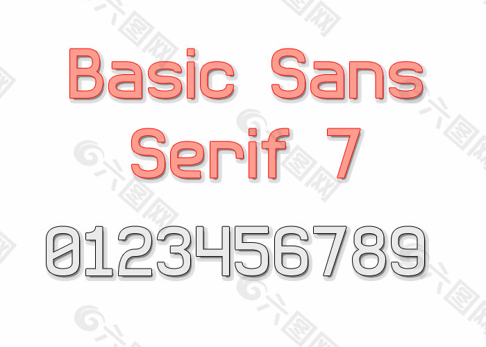 7基本sans serif字体