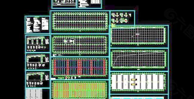 全套厂房单层门式钢架结构施工图