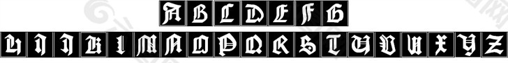 班贝格的首字母的字体