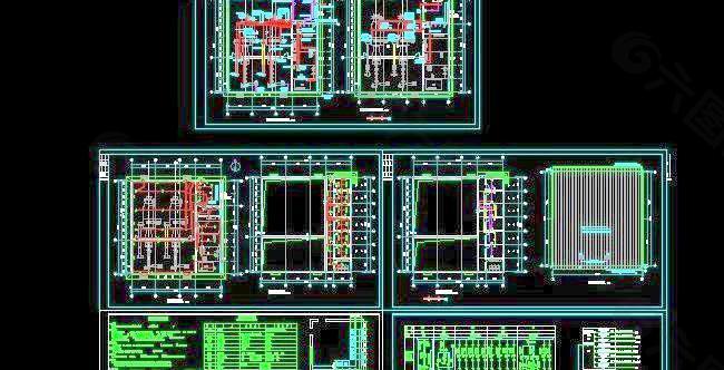 小区锅炉房全套电气施工图