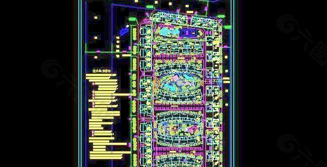 居住小区规划设计总平面图