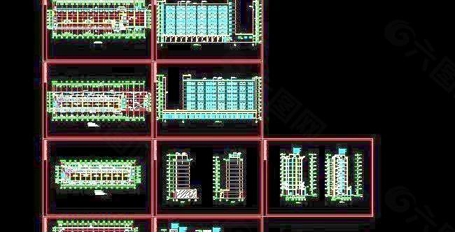 九层综合楼建筑设计施工图