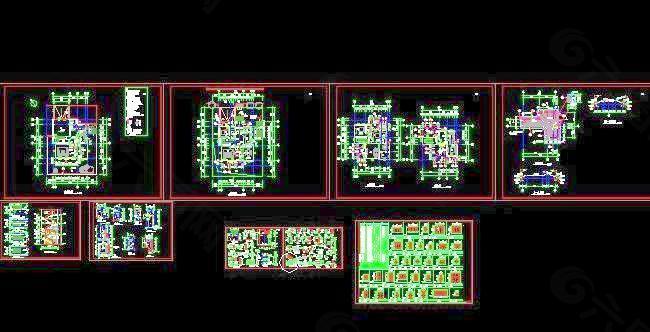 一套完整的四层别墅设计施工图 12x14