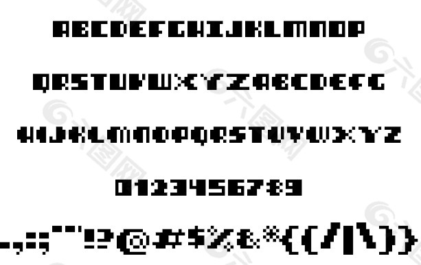 blimpixels字体