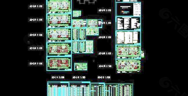 高层安置楼剪力墙结构建筑施工图