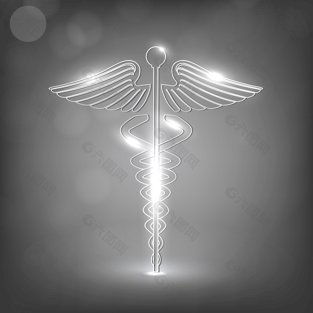 三维蛇杖医学符号医学背景背景素材免费下载 图片编号 六图网