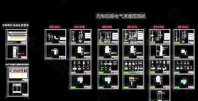 化工厂控制回路电气原理图