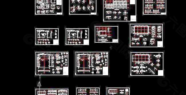 污水处理站石灰库房钢结构施工图