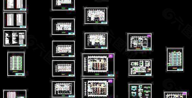 西安高层综合楼空调及防排烟施工图