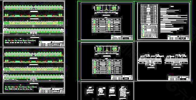 道路景观工程绿化设计施工图