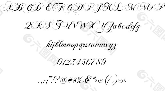 萧邦的手写字体