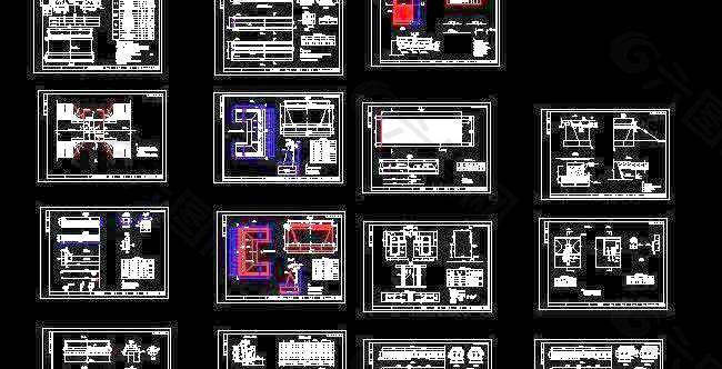 全套13m跨径桥梁钢结构设计图