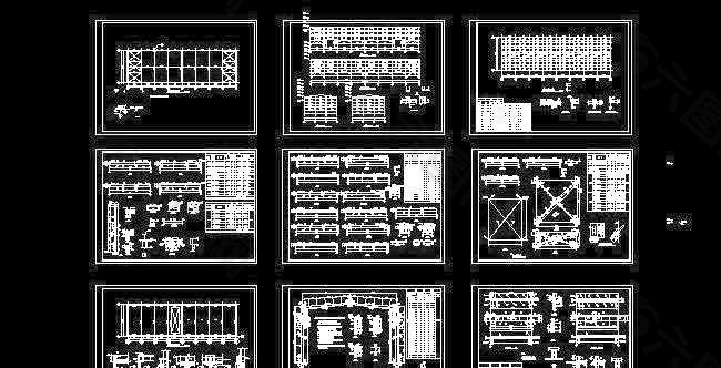 钢结构厂房全套施工图
