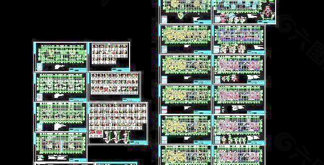 六层剪力墙结构筏板基础结施工图