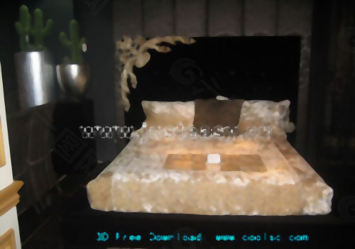 博洛尼的豪华床，床，家具，三维模型