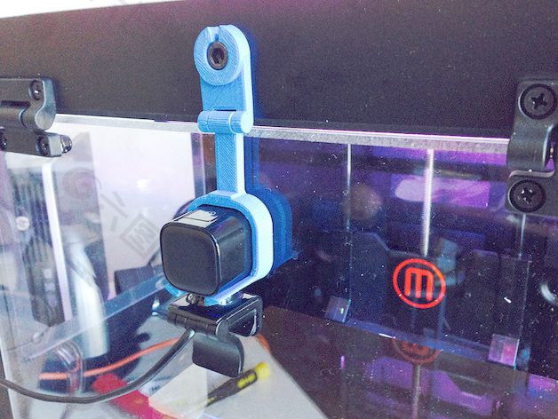 铰接的摄像头安装Makerbot 2X（用于网络hd-6000）