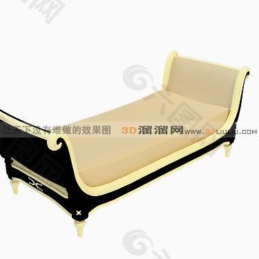 3D床尾榻模型