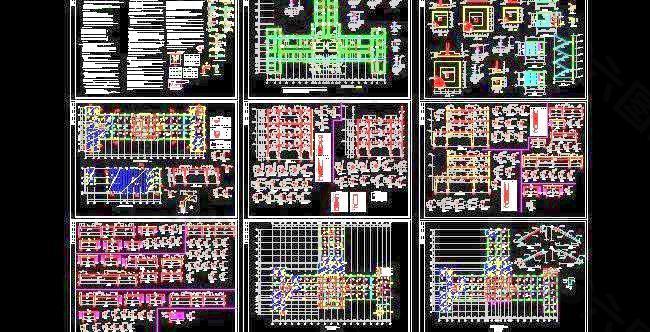 中医院框架结构门诊楼施工图