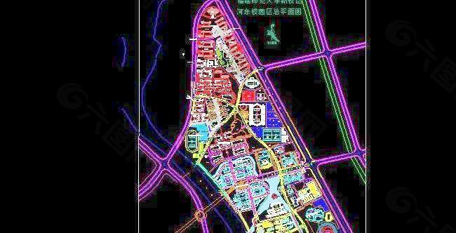 福建师范大学新校区建筑总图