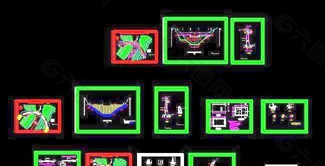 水利拱坝出险加固设计施工图