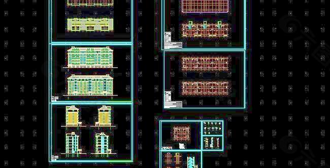 多层住宅楼建筑图