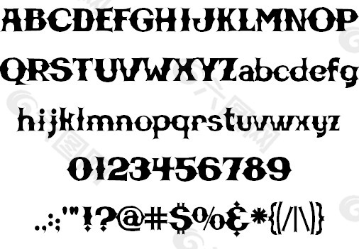 CBGB的字体的字体