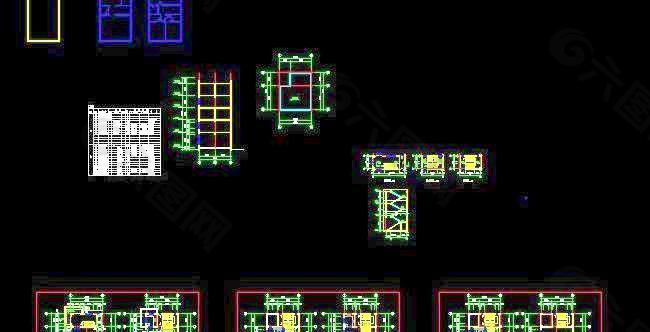 六层框架结构农村房屋建筑施工图（附带结构图）