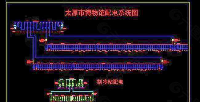 太原市博物馆配电系统图及制冷站配电