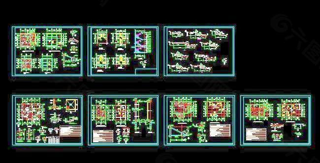 三层农村自建别墅式楼房全套结构施工图 15x12