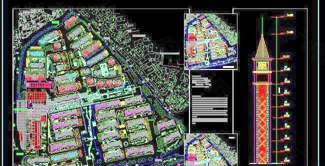 住宅小区建筑规划总平面图