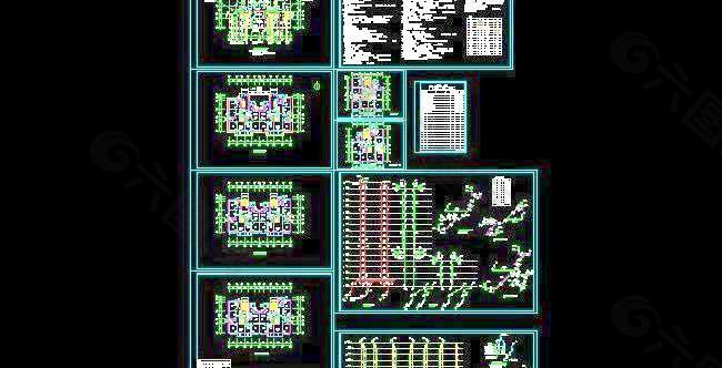 汇源锦城小区住宅楼专业给排水施工图