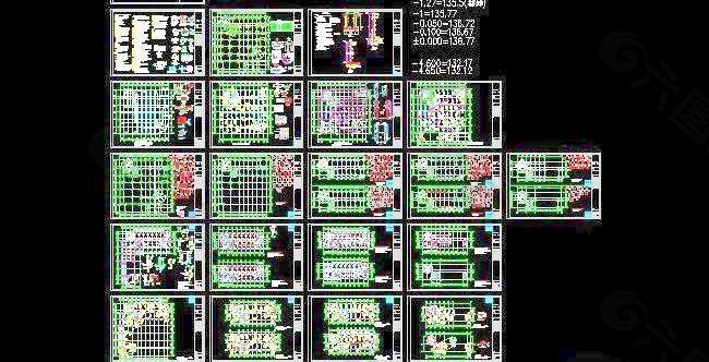 六层商业综合楼办公室结构施工图