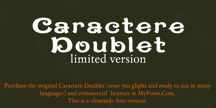 caracteredoublet字体