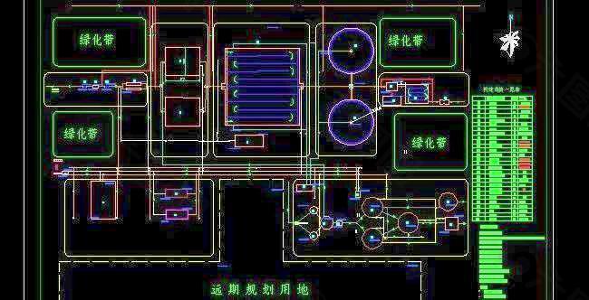 污水处理厂平面布置图