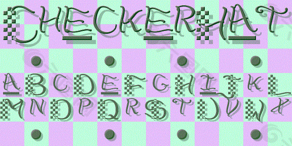 checkerhat字体