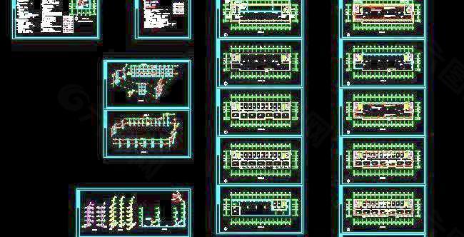 六层全套办公室给排水施工图
