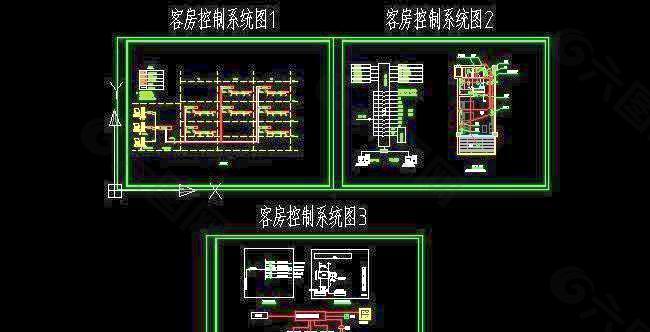 酒店客房电气控制系统图