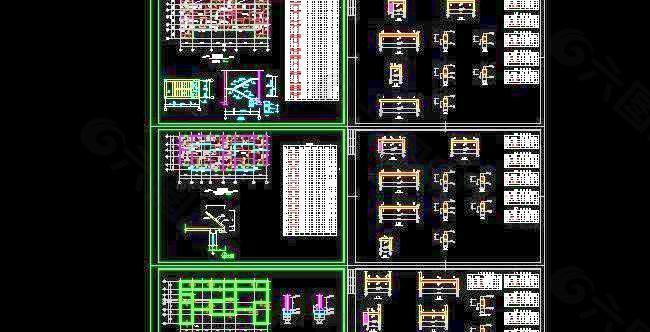 二层砖混农村住宅结构施工图 26x13