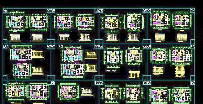 25个多层住宅经典户型施工图