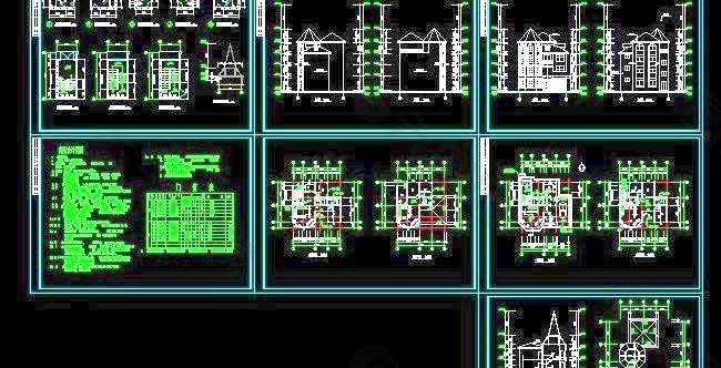 别墅复式建筑施工图