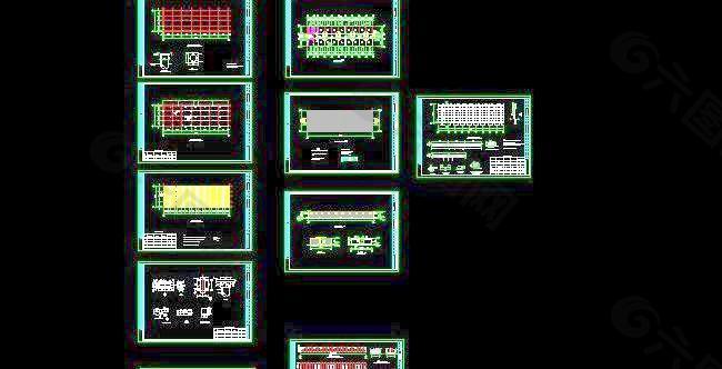 全套钢结构生产辅房设计图（2套）