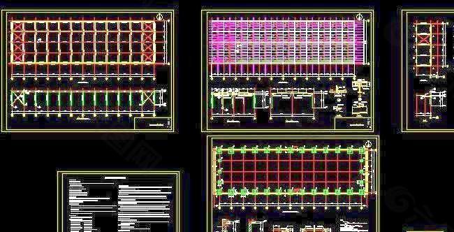 轻钢结构厂房全套结构图