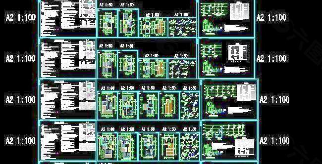 5个户型别墅给排水设计施工图