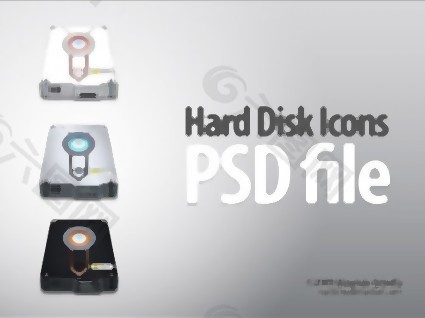 硬盘图标免费PSD