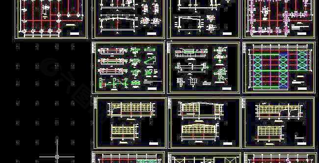 广东轻钢厂房结构施工图