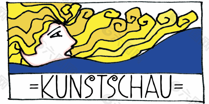 DK kunstschau字体