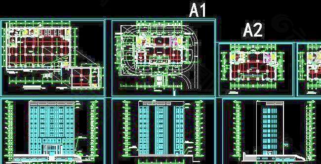 海口某南方档案馆建筑施工图